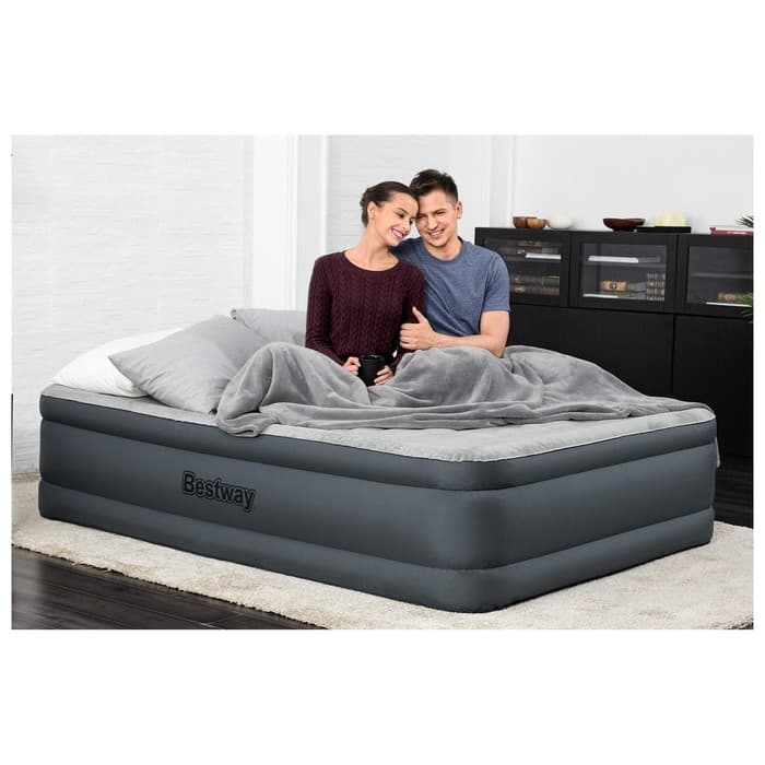 Кровать надувная Fortech, 203×152×46 см, со встроенным электронасосом, 69075 Bestway