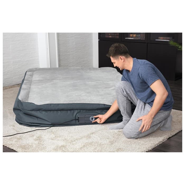 Кровать надувная Fortech, 203×152×46 см, со встроенным электронасосом, 69075 Bestway