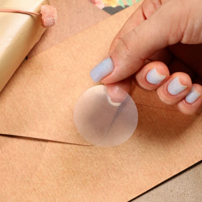 Наклейка прозрачная 3.8×3.8 см, 300 шт.