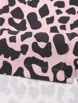 Дорожка на стол «Этель» Beauty 30×70 см, 100% хлопок, саржа 190 г/м², розовая/чёрная