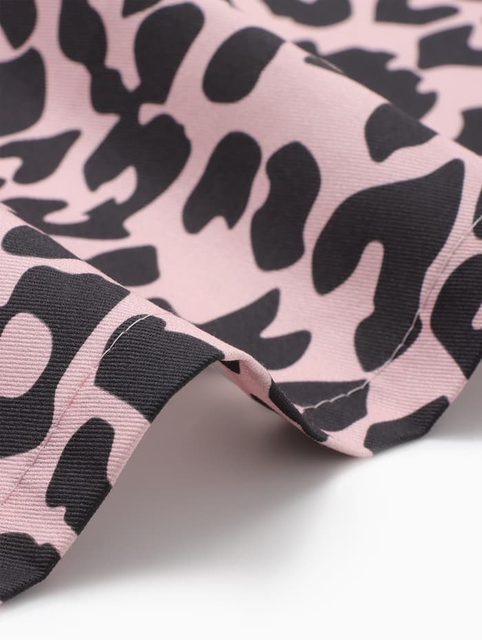 Дорожка на стол «Этель» Beauty 30×70 см, 100% хлопок, саржа 190 г/м², розовая/чёрная