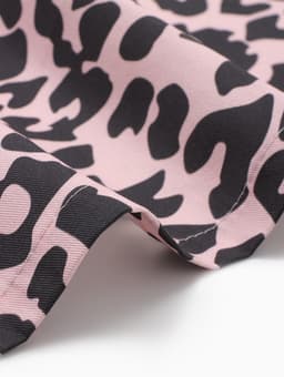 Дорожка на стол «Этель» Beauty 30×70 см, 100% хлопок, саржа 190 г/м², розовая/чёрная