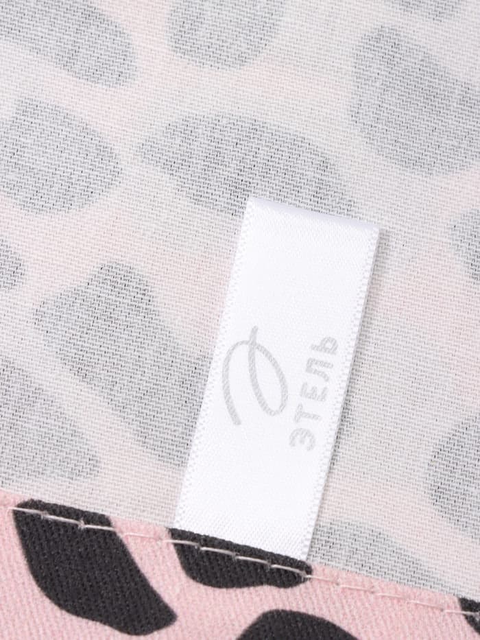 Дорожка на стол «Этель» Beauty 30×70 см, 100% хлопок, саржа 190 г/м², розовая/чёрная