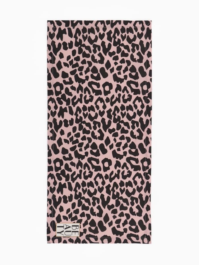 Дорожка на стол «Этель» Beauty 30×70 см, 100% хлопок, саржа 190 г/м², розовая/чёрная