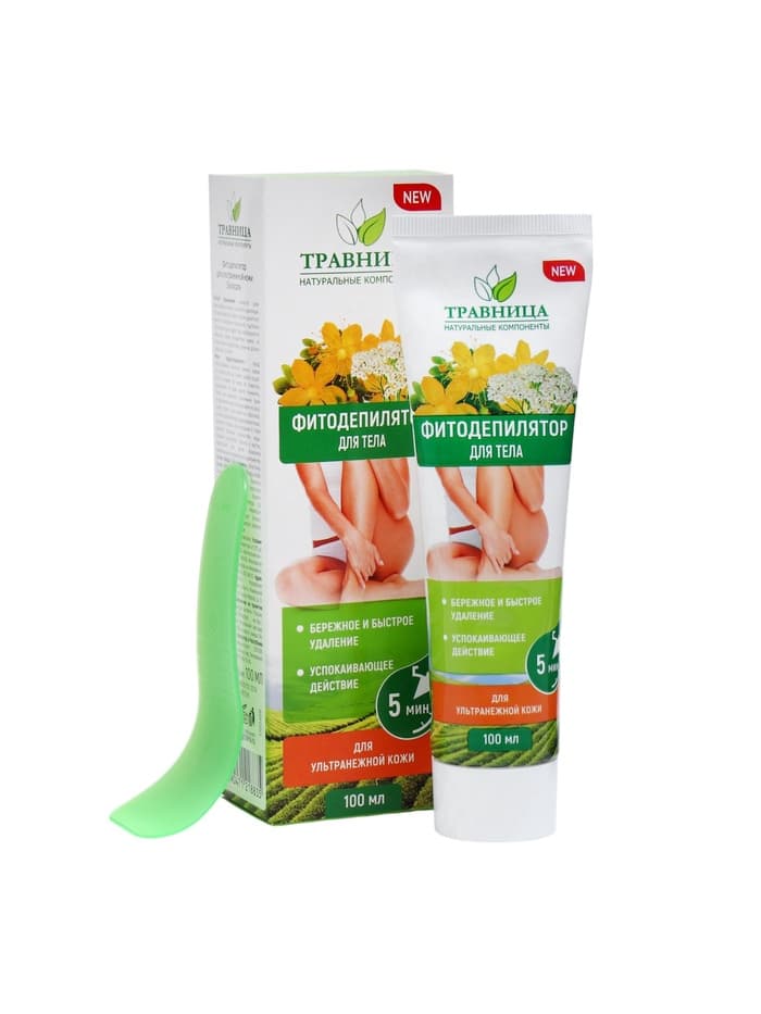 Фитодепилятор для тела «Травница» для ультранежной кожи, 100 мл
