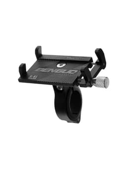 Держатель для телефона на велосипед, алюминиевый, до 185×100 мм, чёрный