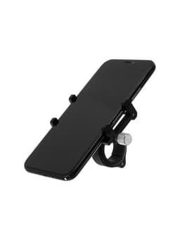 Держатель для телефона на велосипед, алюминиевый, до 185×100 мм, чёрный