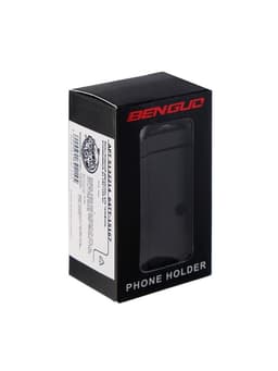 Держатель для телефона на велосипед, алюминиевый, до 185×100 мм, чёрный