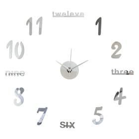 Часы настенные интерьерные «Эмин», 3D, наклейка, d=50 см, цифры 7.5×5 см