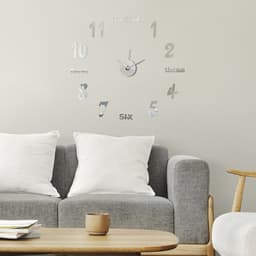 Часы настенные интерьерные «Эмин», 3D, наклейка, d=50 см, цифры 7.5×5 см