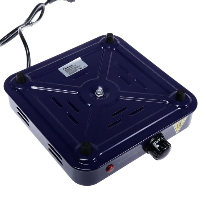 Плитка электрическая HOMESTAR HS-1103, 1000 Вт, 1 конфорка, цвет сапфир