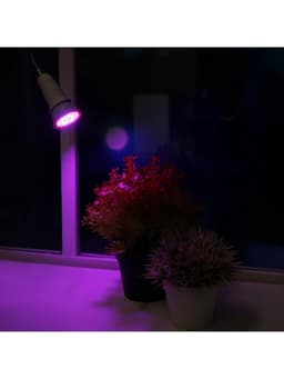 Фитолампа для растений Luazon, светодиодная, E27, 4.5 Вт, IP44, 220 В, 270°, биколорная