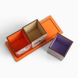 Органайзер для канцелярии тройной, на подставке «Коты», 6.5×6.3×9 см