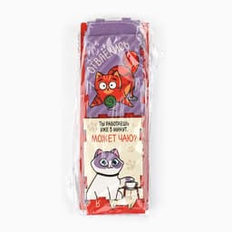 Органайзер для канцелярии тройной, на подставке «Коты», 6.5×6.3×9 см