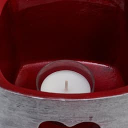 Лампион - подсвечник на 1 свечу «Желание», 13×13×9.5 см, серебряный, квадратный