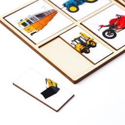 Картинки - половинки Лесная мастерская «Транспорт», 16 деталей