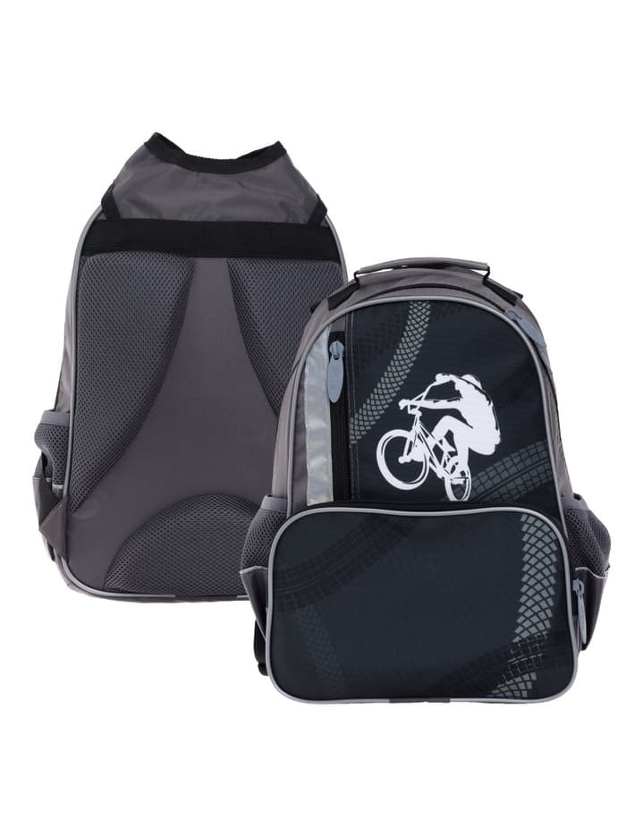 Рюкзак школьный, эргономичная спинка, 37×26×13 см «Велосипед»