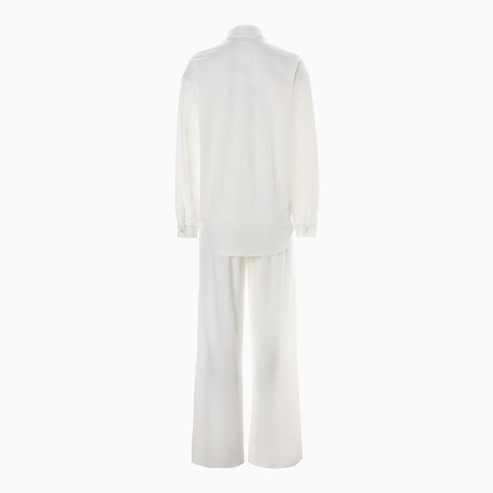 Костюм женский (сорочка, брюки) MINAKU, размер 46, белый