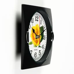 Часы настенные классические «Роза», дискретный ход, d=13 см, 15×15 см, от батарейки 1×АА