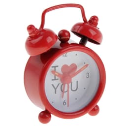 Часы - будильник настольные I love you, d=4 см, красные