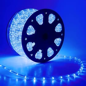 Гирлянда светодиодная, световой шнур Luazon Lighting 11 мм, IP65, 100 м, 24 LED/м, 220 В, 2W, постоянное свечение, свечение синее