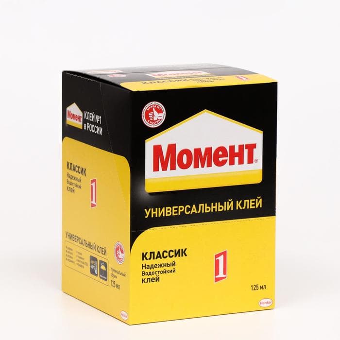 Клей Момент-1 универсальный 125 мл бокс 6 шт.