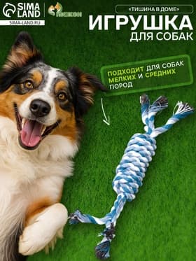 Игрушка канатная «Тишина в доме», 60 г, тренировочная, МИКС