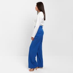 Брюки женские прямые MIST: Pants, размер 48, синие