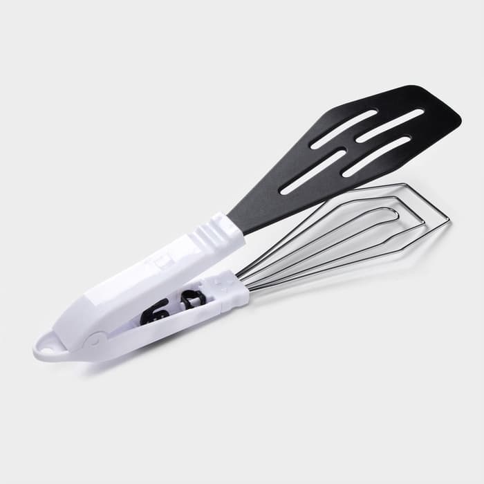 Лопатка двойная Доляна «Помощник», 30 см, с держателем