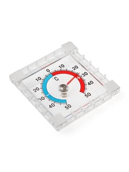 Термометр уличный, механический, квадратный, 8×8 см