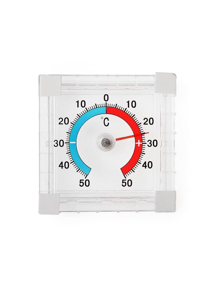 Термометр уличный, механический, квадратный, 8×8 см