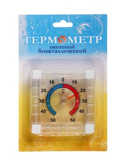 Термометр уличный, механический, квадратный, 8×8 см