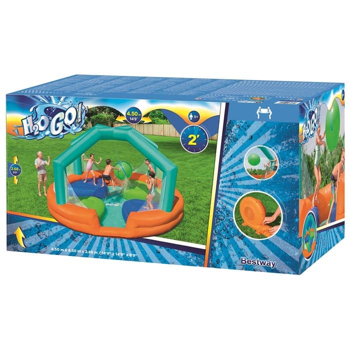 Аквапарк Dodge & Drench, 450×450×268 см, 53383 Bestway