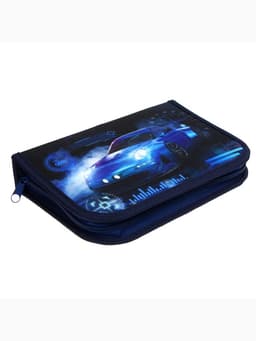 Пенал школьный, 3 секции, 14×21×4 см «Тачка»