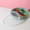 Менажница с крышкой IDEA, 5 секций, пластик, бирюзовый