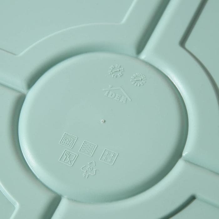 Менажница с крышкой IDEA, 5 секций, пластик, бирюзовый