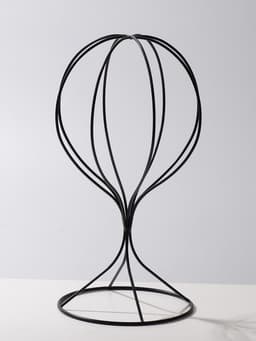 Подставка для шапок 17×17×32 см, h=32, чёрная