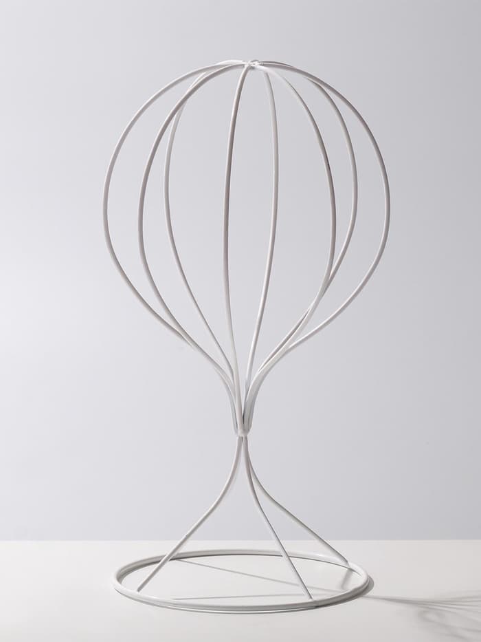 Подставка для шапок 17×17×32 см, h=32, белая