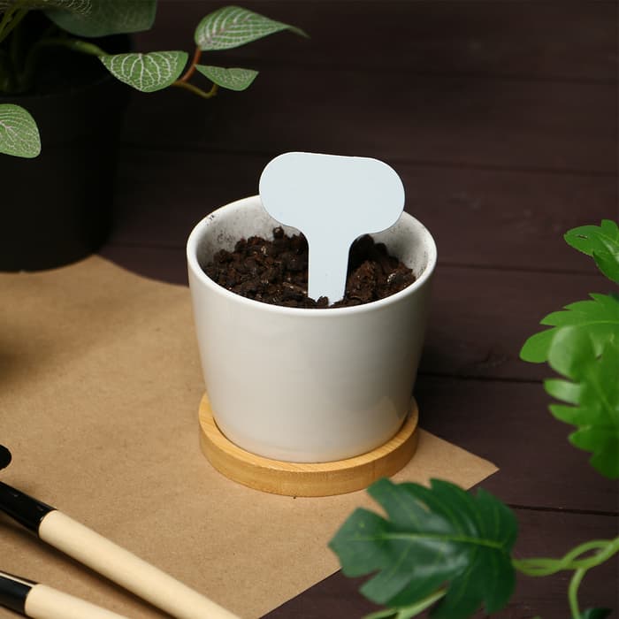 Таблички садовые, для маркировки растений, 7 см, набор 20 шт., пластик, МИКС, Greengo