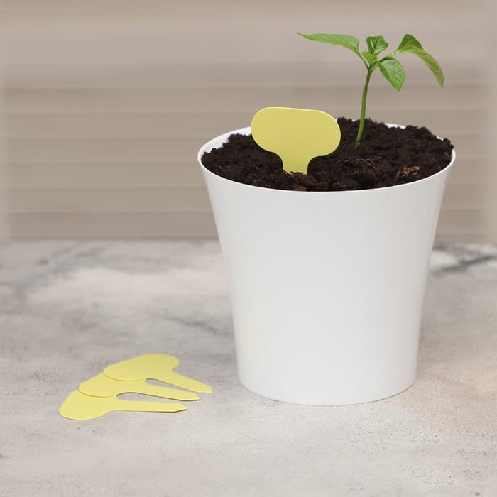 Таблички садовые, для маркировки растений, 7 см, набор 20 шт., пластик, МИКС, Greengo