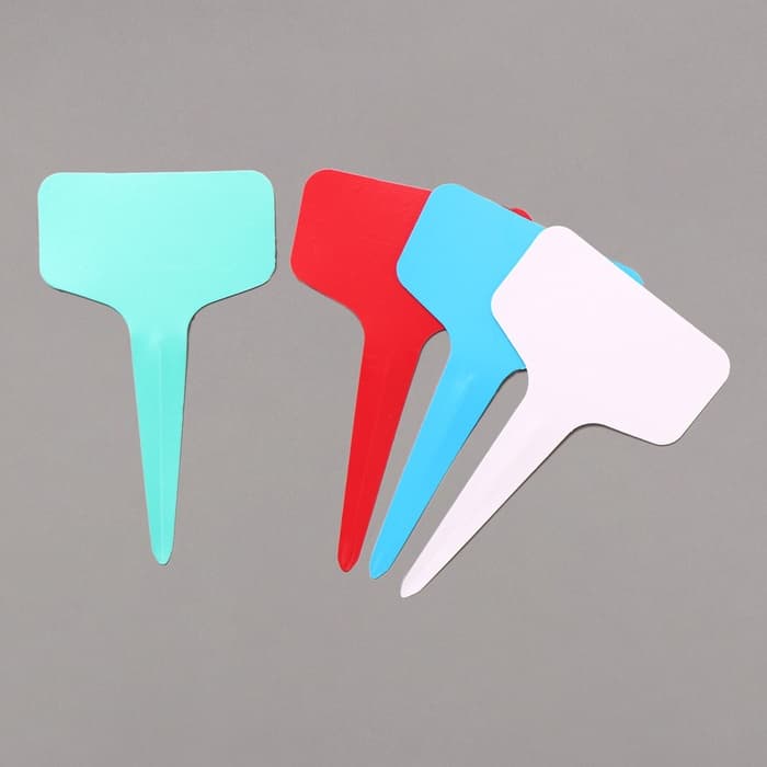 Таблички садовые, для маркировки растений, 10 см, набор 20 шт., пластик, МИКС, Greengo