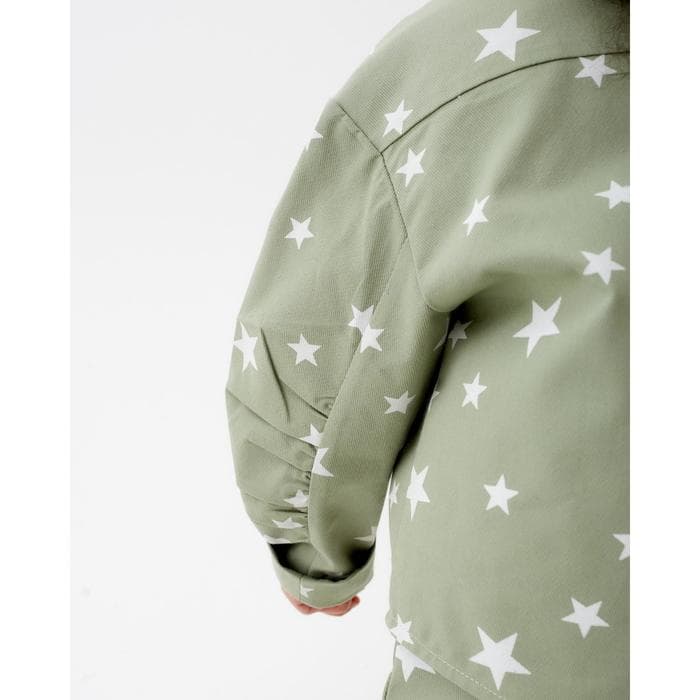 Жакет для девочки MINAKU: Cotton collection, зелёный, рост 104