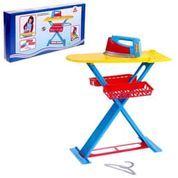 Игровой набор «Утюжок 2 в 1»: гладильная доска, утюг, аксессуары, МИКС