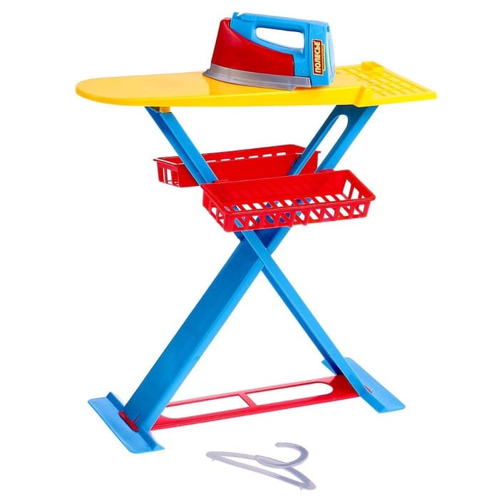 Игровой набор «Утюжок 2 в 1»: гладильная доска, утюг, аксессуары, МИКС