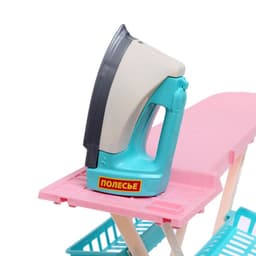 Игровой набор «Утюжок 2 в 1»: гладильная доска, утюг, аксессуары, МИКС