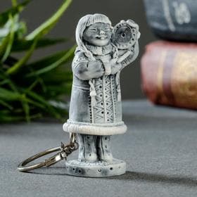 Брелок для ключей «Девушка с бубном у уха», 6 см