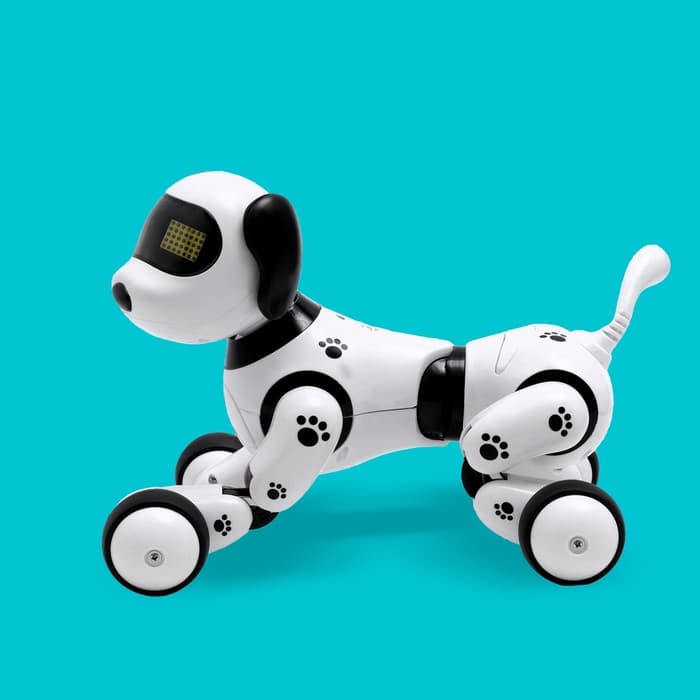 Робот собака «Пультовод» ZHORYA, программируемый, на пульте управления, интерактивный: свет, звук, танцующий, музыкальный, на аккумуляторе, на русском языке