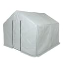 Теплица, 2.5×2.45×2.1 м, оцинкованный металл, профиль d=25 мм, чехол из спанбонда 90 г/м², МИКС