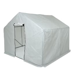 Теплица, 2.5×2.45×2.1 м, оцинкованный металл, профиль d=25 мм, чехол из спанбонда 90 г/м², МИКС