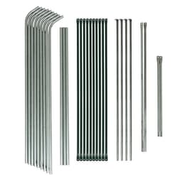 Теплица, 2.5×2.45×2.1 м, оцинкованный металл, профиль d=25 мм, чехол из спанбонда 90 г/м², МИКС